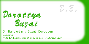 dorottya buzai business card